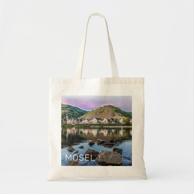 Bolsa Tote Moselle Ediger Eller Sunset River Cochem Souvenir (Frente)