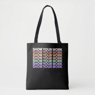 Bolsa Tote Mostre Seu Trabalho Professor de Matemática Bonito