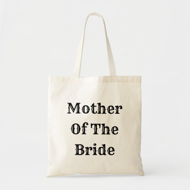 Bolsa Tote Mother Of The Bride Trendy Wedding Gift Favor (Frente)