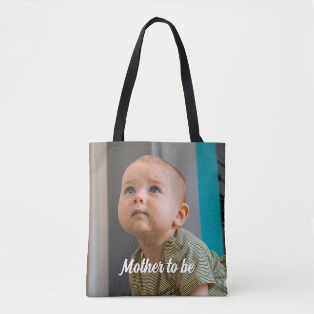 Bolsa Tote Mother To Be Personalized Minimal  (Frente)