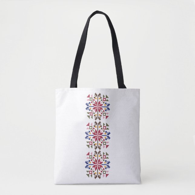 Bolsa Tote Motif popular búlgaro de Kyustendil (Frente)