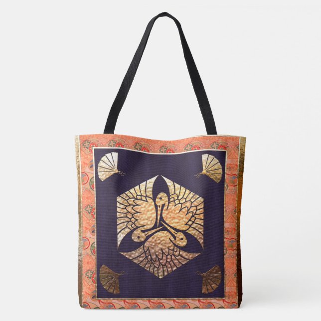 Bolsa Tote Motif tradicional sudanês japonês (Verso)