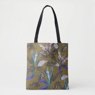 Bolsa Tote Motifs botânica das florestas tropicais retrorados
