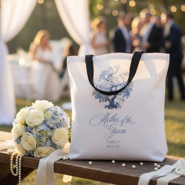 Bolsa Tote Motivo de Árvore de Casamento Chinoiserie ID1094 (Criador carregado)