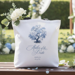 Bolsa Tote Motivo de Árvore de Casamento Chinoiserie Mãe da N