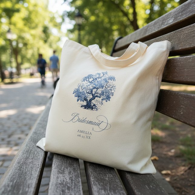 Bolsa Tote Motivo de Árvore de Casamento em Chinoiserie para  (Criador carregado)