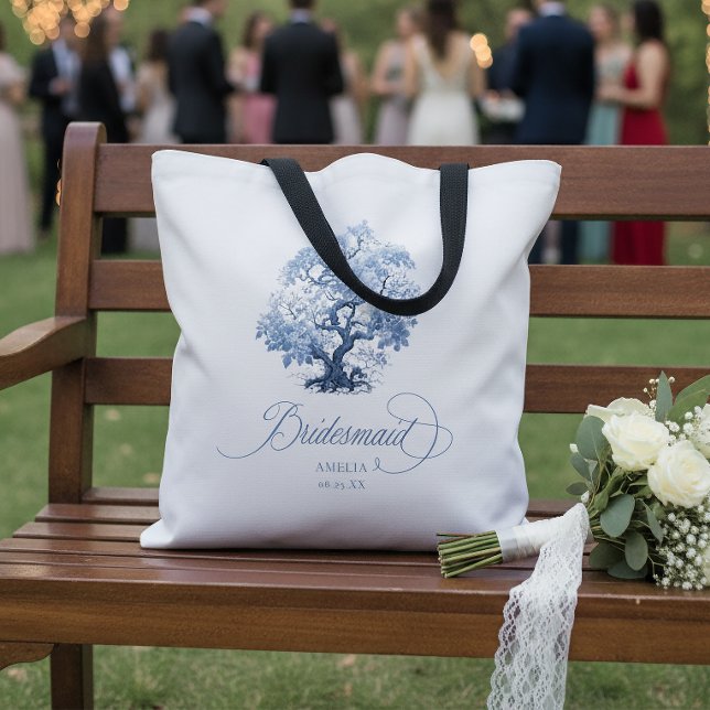 Bolsa Tote Motivo de Árvore de Casamento em Chinoiserie para  (Criador carregado)