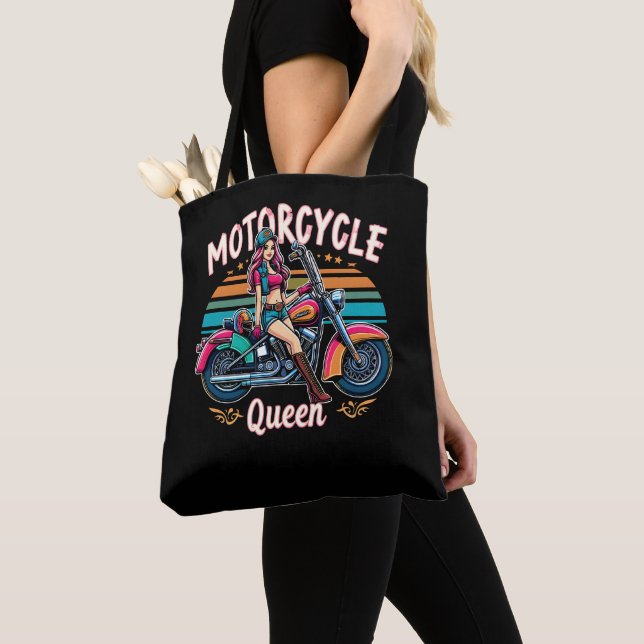 Bolsa Tote Motociclista da Rainha Nice Biker (Close Up)