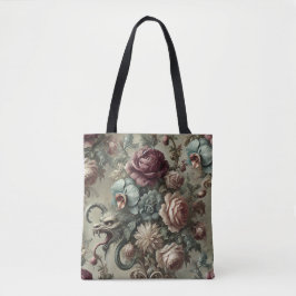 Bolsa Tote Motografia - Besta Floral Barroca Gótica