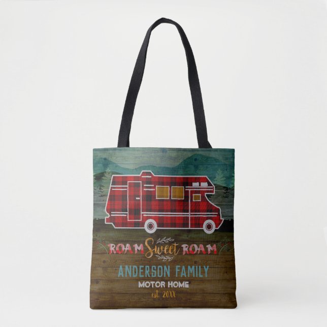 Bolsa Tote Motorhome rv Campista Viagem Van Rústico (Frente)