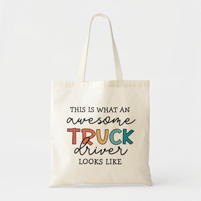 Bolsa Tote Motorista de caminhão engraçado | Incrível Motoris (Frente)