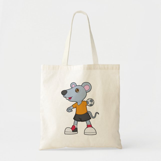 Bolsa Tote Mouse Handball Player Handball (Frente)