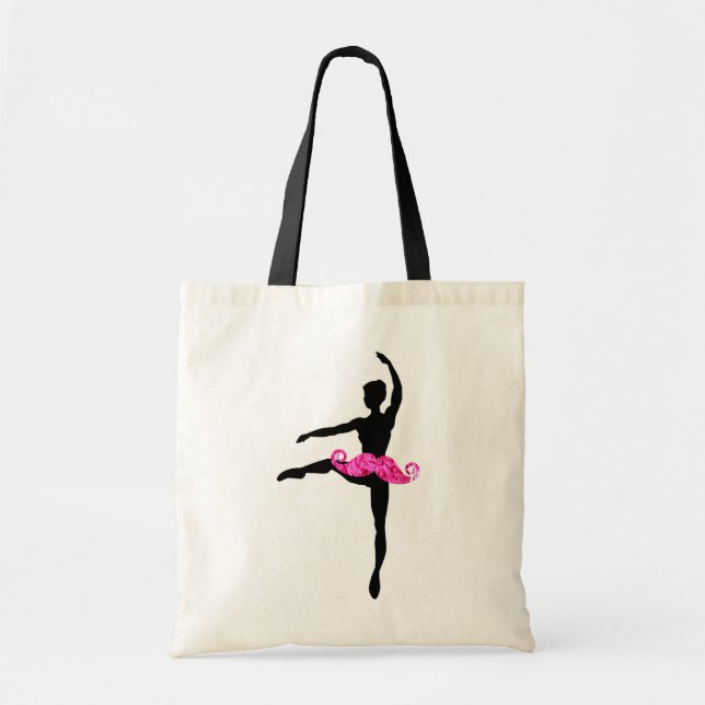 Bolsa Tote Moustache da bailarina (Frente)
