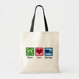 Bolsa Tote Mover Peace Love Moving Company Truck