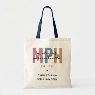 Bolsa Tote MPH Mestre Personalizado de Graduação em Saúde Púb