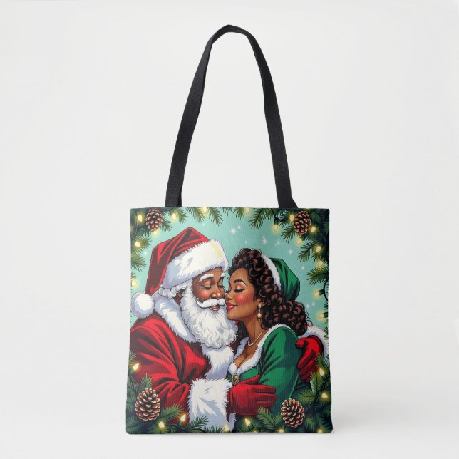 Bolsa Tote Mr and Mrs Clause Sweet Christmas  (Frente)