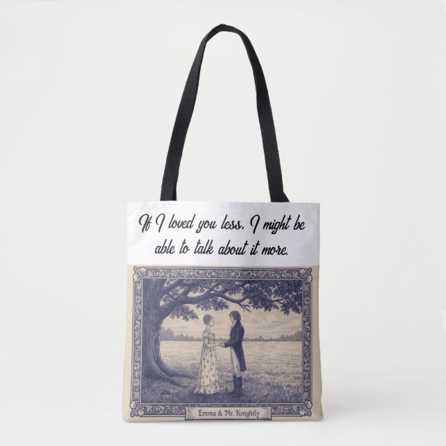 Bolsa Tote Mr. Knightley's declaration (Frente)