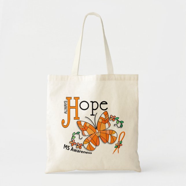 Bolsa Tote MS da borboleta do vitral (Frente)