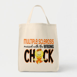 Bolsa Tote MS da esclerose múltipla sujado com o pintinho