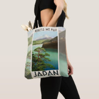 Mt Fuji Japão Poster de viagens Vintage Art