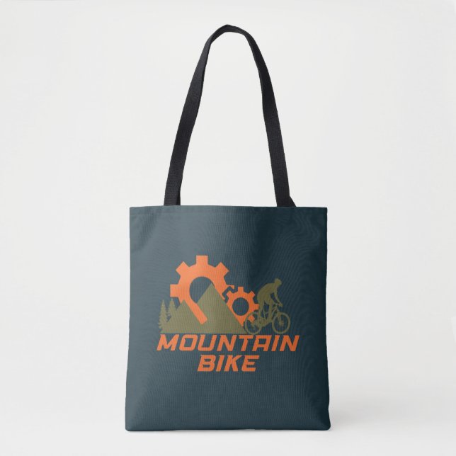 Bolsa Tote MTB Bicicleta de Montanha Downhill Moderna (Frente)