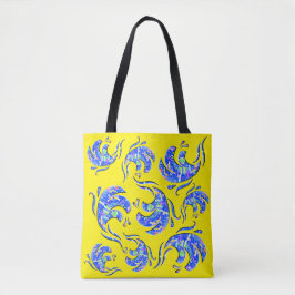 Bolsa Tote Muitas ondas de arte abstrato 