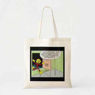 Bolsa Tote Muito Divertido Reddy Kilowatt De Dois Lados
