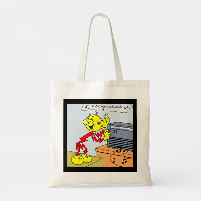 Bolsa Tote Muito Divertido Reddy Kilowatt De Dois Lados (Verso)