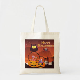 Bolsa Tote Muito Fofo Design Feliz Dia das Bruxas
