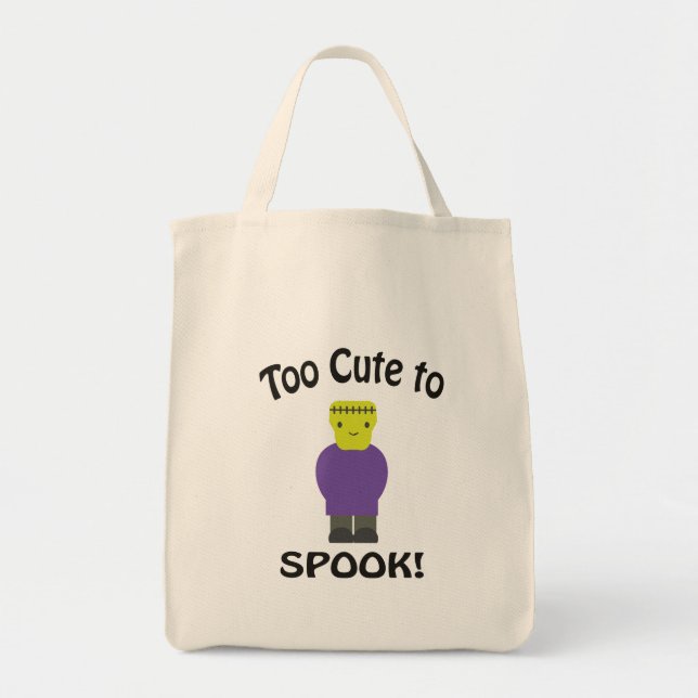 Bolsa Tote Muito Fofo Para Assustar - Frankenstein (Frente)