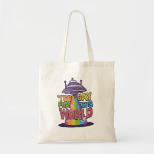 Bolsa Tote Muito Gay para este mundo Engraçado, UFO Alines