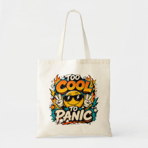 Bolsa Tote Muito Legal Para Entrar em Pânico Design Gráfico D