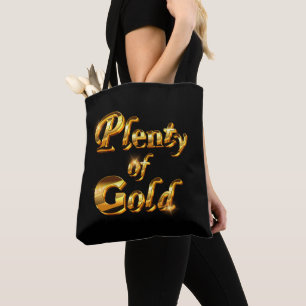 Bolsa Tote Muito Ouro - Humor Feminino Elegante