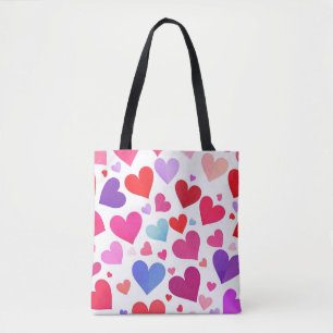 Bolsa Tote Muitos Corações