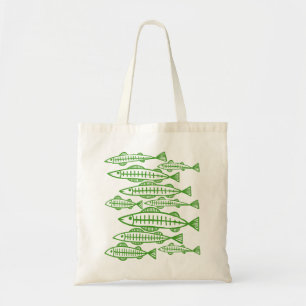 Bolsa Tote Muitos peixes - Avocado Verde