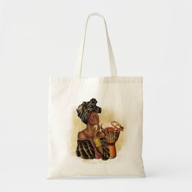 Bolsa Tote Mulher afro-americana Tote Bag (Frente)