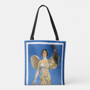 Bolsa Tote Mulher Anjo Patriota Vintage, Compre Títulos de Gu