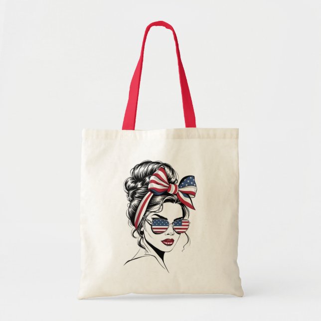 Bolsa Tote Mulher ao Estilo Americano (Frente)