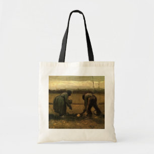 Bolsa Tote Mulher Camponesa Plantando Batata por Vincent van
