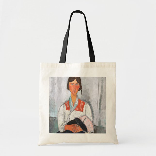 Bolsa Tote Mulher cigana com bebê, Modigliani (Frente)