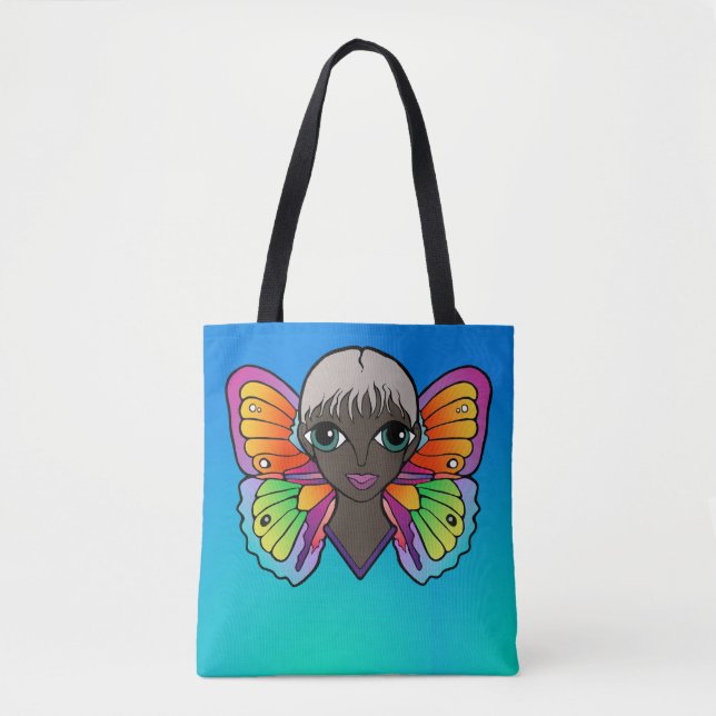 Bolsa Tote Mulher com Asas de Borboleta (Frente)