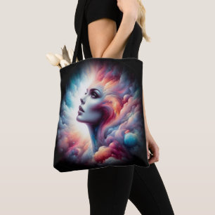Bolsa Tote Mulher com Cabelo Cosmico Aura