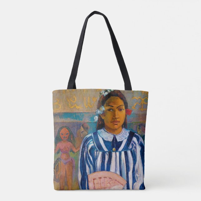 Bolsa Tote Mulher com ventilador, Gauguin (Verso)