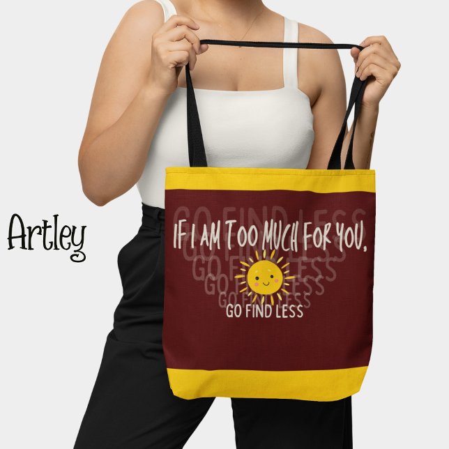 Bolsa Tote Mulher Confiante Vermelha Feliz Sol (Criador carregado)