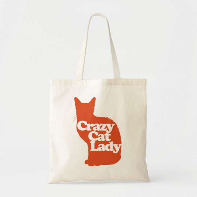 Bolsa Tote Mulher de gato louca (Frente)