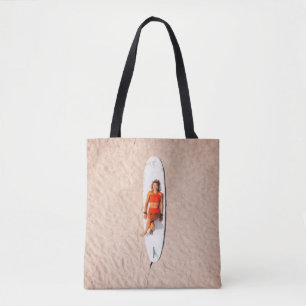 Bolsa Tote Mulher deitada na prancha