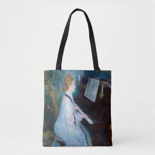 Bolsa Tote Mulher do Piano de Renoir (Frente)