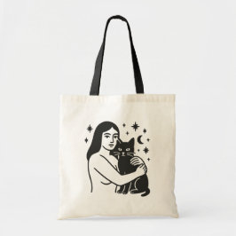 Bolsa Tote Mulher e Gato