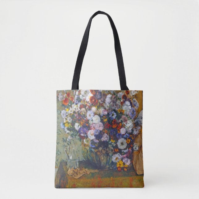 Bolsa Tote Mulher e vase das flores, Edgar Degas (Frente)
