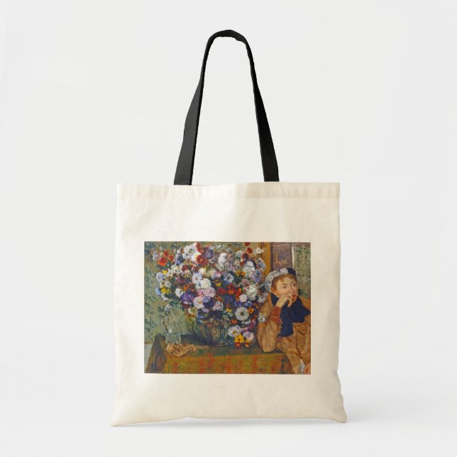Bolsa Tote Mulher e vase das flores, Edgar Degas (Frente)
